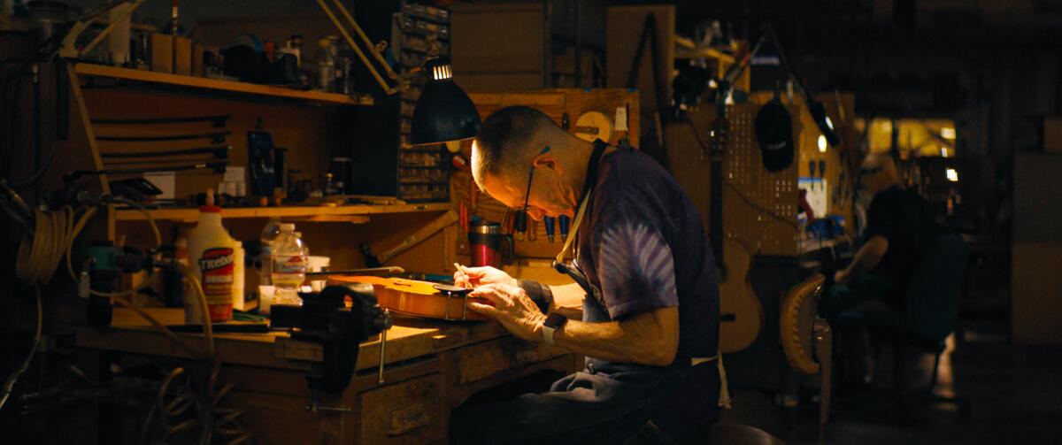 Inside the LAUSD instrument repair shop
