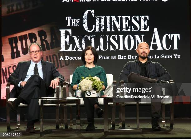 Directors Ric Burns and Li-Shin Yu at the PBS American Experience panel discussion