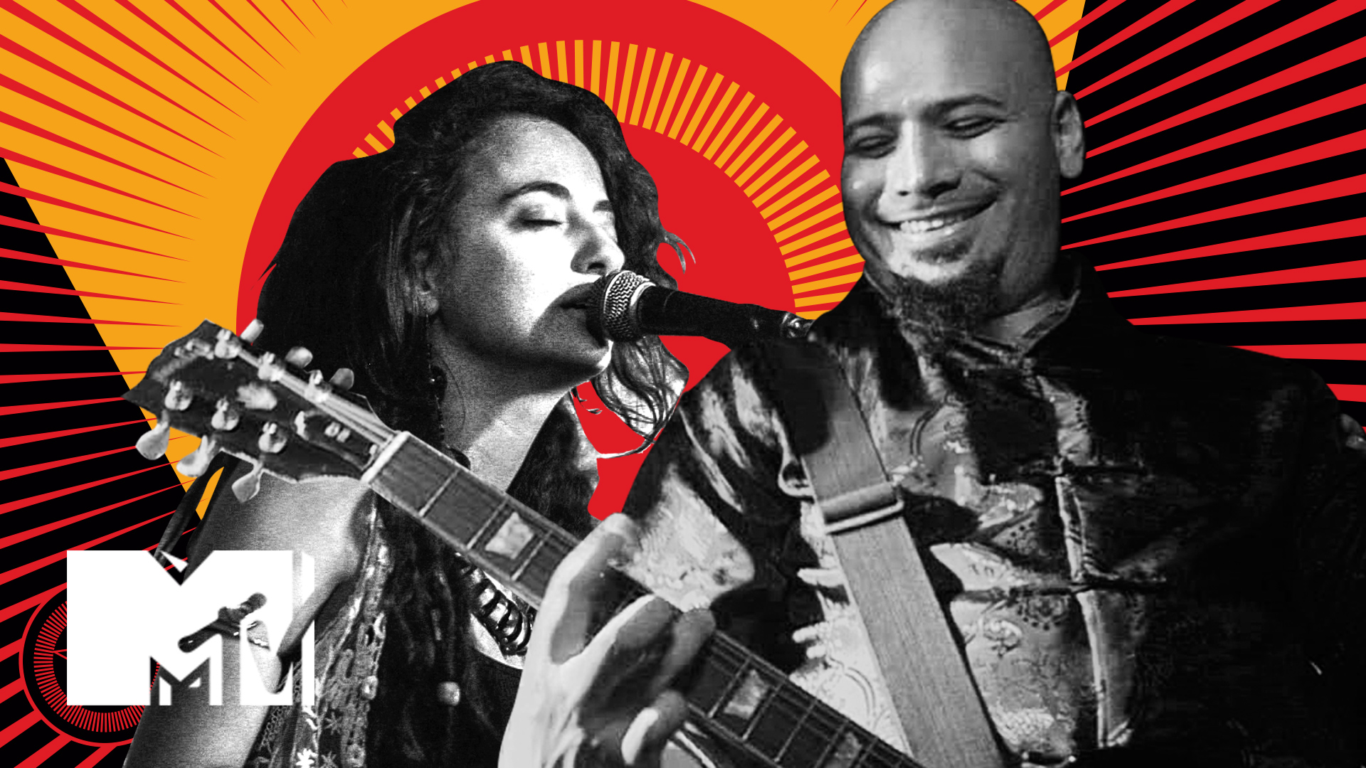 Rebel Music duo performing live